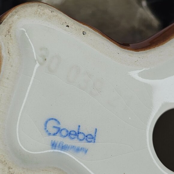 Goebel Doberman Puppy Figurine Dog Black Brown Porcelain *Repaired* - Picture 6 of 11